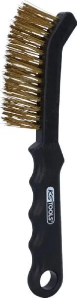 KS Tools Messingdraht Bremssattel Drahtbürste 2 reihig glatt