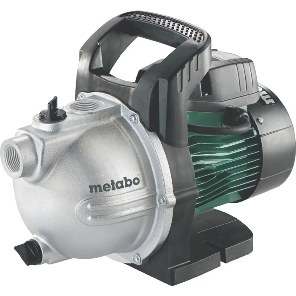 METABO Gartenpumpe P 3300 G, Grauguss, 3300 l/h 45 m 4,5 bar 900 W, 25,4 mm (1″) IG