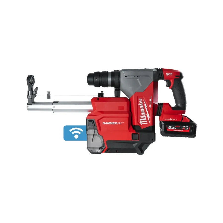 Milwaukee ONE KEY ™ Akku-Kombihammer + Staubabsaugung - M18ONEFHPXDEL-552C