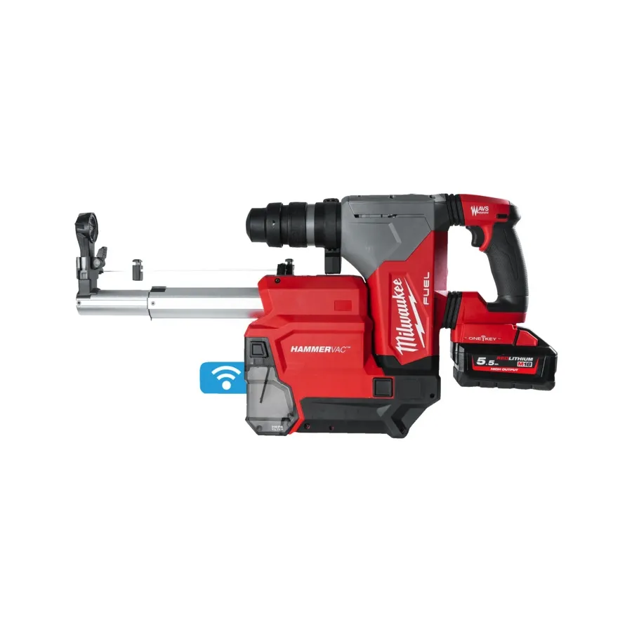 Milwaukee ONE KEY ™ Akku-Kombihammer + Staubabsaugung - M18ONEFHXDEL-552C