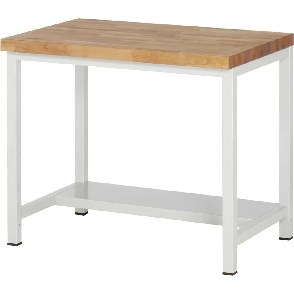 RAU Werkbank Serie 8000, 1 Ablageboden Tiefe 320 mm, HxBxT 840 x 1.000 x 700 mm