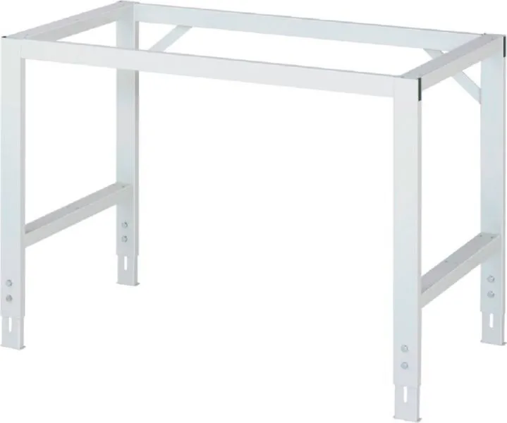 Rau Werkbänke Fahrbarer Arbeitstisch Tom 1250 x 800 x 910-1230 mm Melamin Platte 22 mm