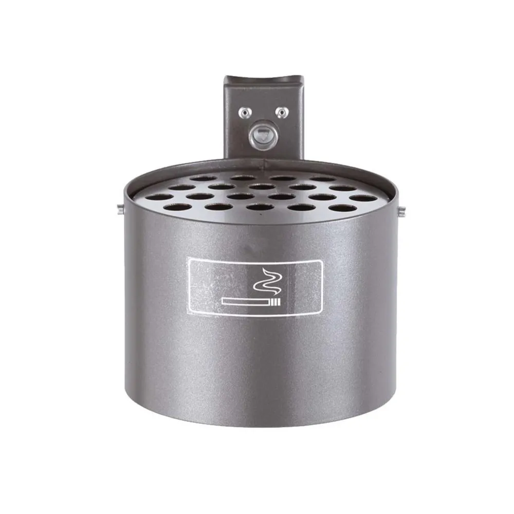 RENNER Rundascher, mit Pfosten, ohne Abdeckhaube, 4 Liter, feuerverzinkt + pulverbeschichtet, moosgrün