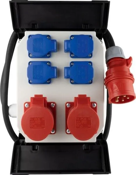 REV CEE Steckdosenverteiler 4+2 fach IP 44 H07RN-F 5G2,5