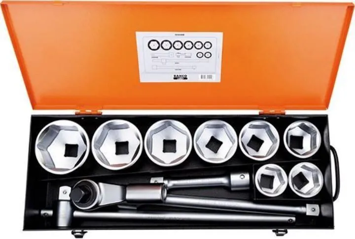 BAHCO Steckschlüssel Satz 1 Zoll 12 teilig