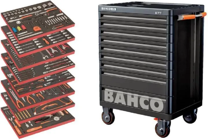 BAHCO Werkstattwagen bestückt AUTO 357 teilig