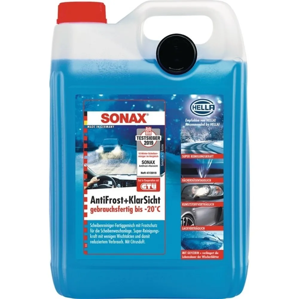 SONAX Scheibenreiniger AntiFrost & KlarSicht, 5 l, gebrauchsfertig, Kanister
