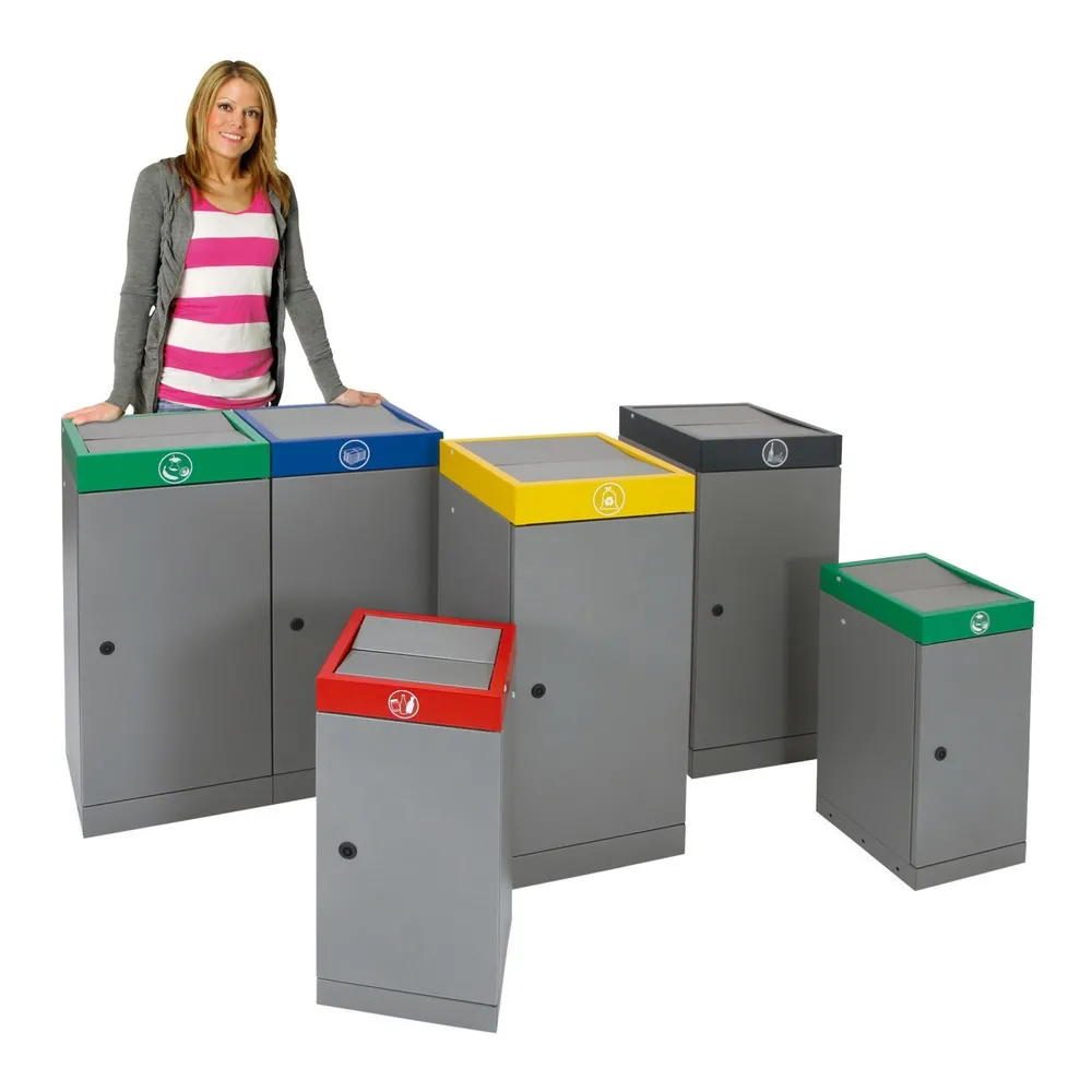 stumpf® Wertstoffsammler, 1x 30 Liter, Deckel grün