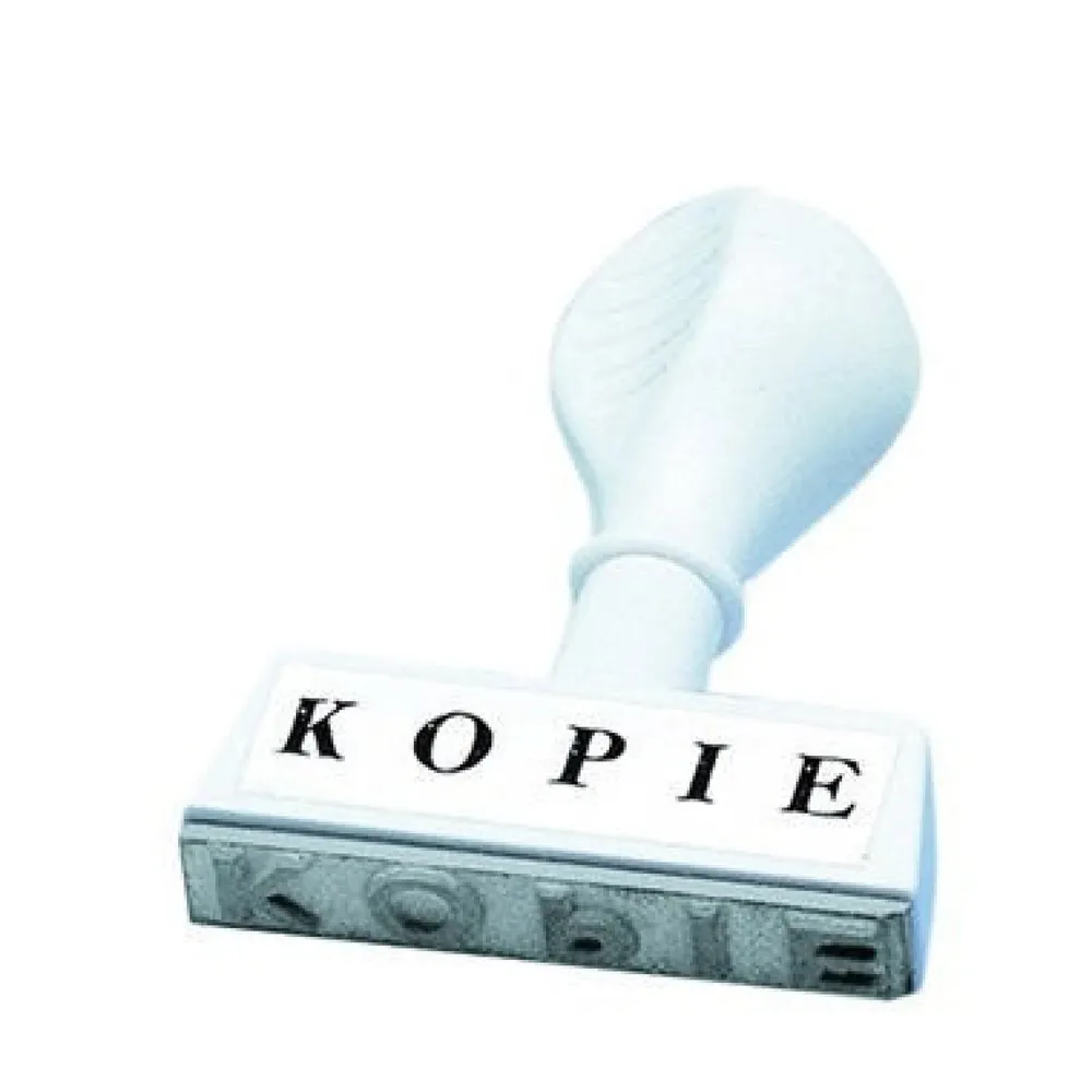 WEDO® Textstempel 19324 KOPIE 45mm Kunststoff weiß