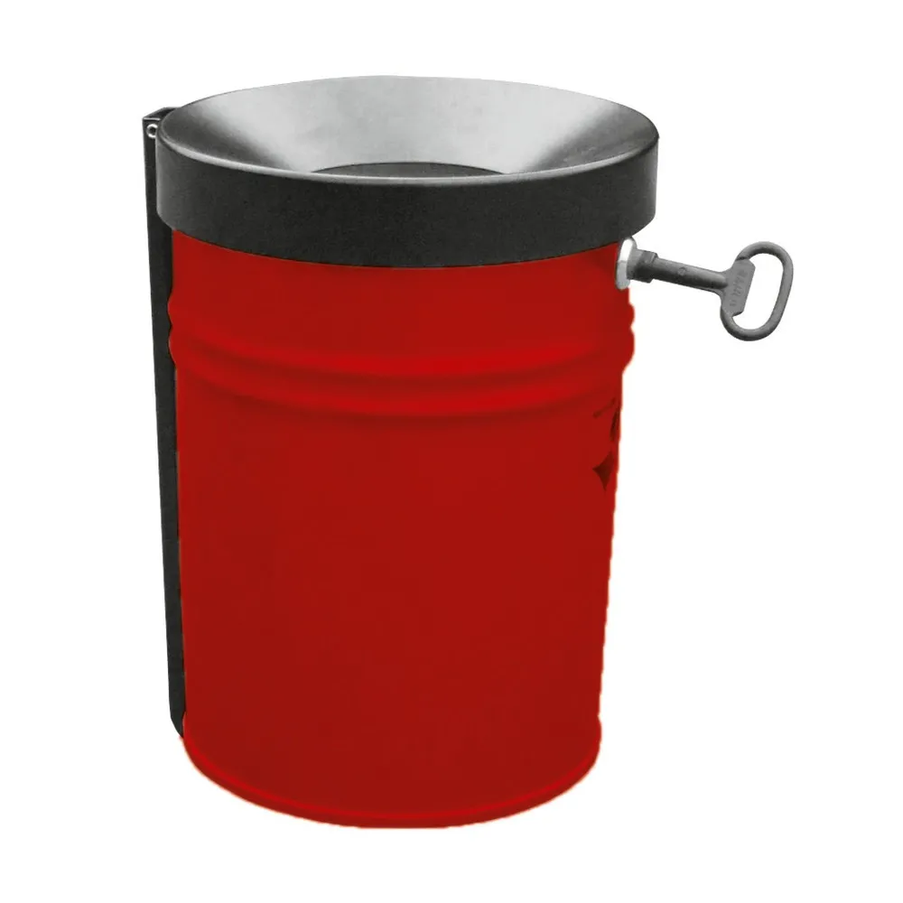 TKG Sicherheits-Papierkorb Flamm-Ex, 16 Liter, rot