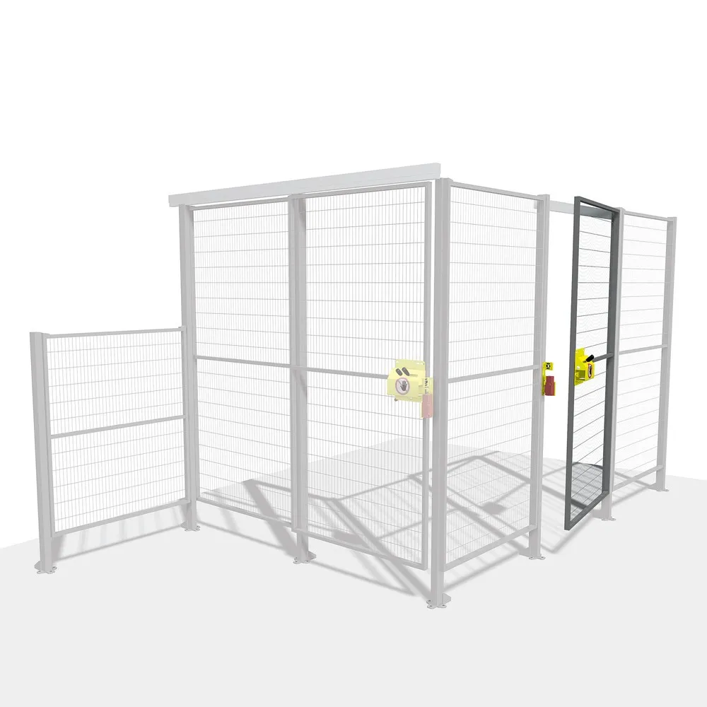 Tür-Set TROAX® SMART FIX mit Zylinderschloss, für Maschinenschutz, Flügeltür