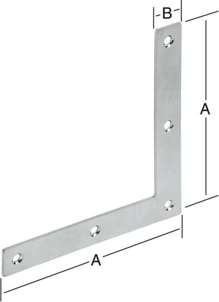 Vormann Eckwinkel 250 x 250 x 30 x 3,5 mm mm verzinkt