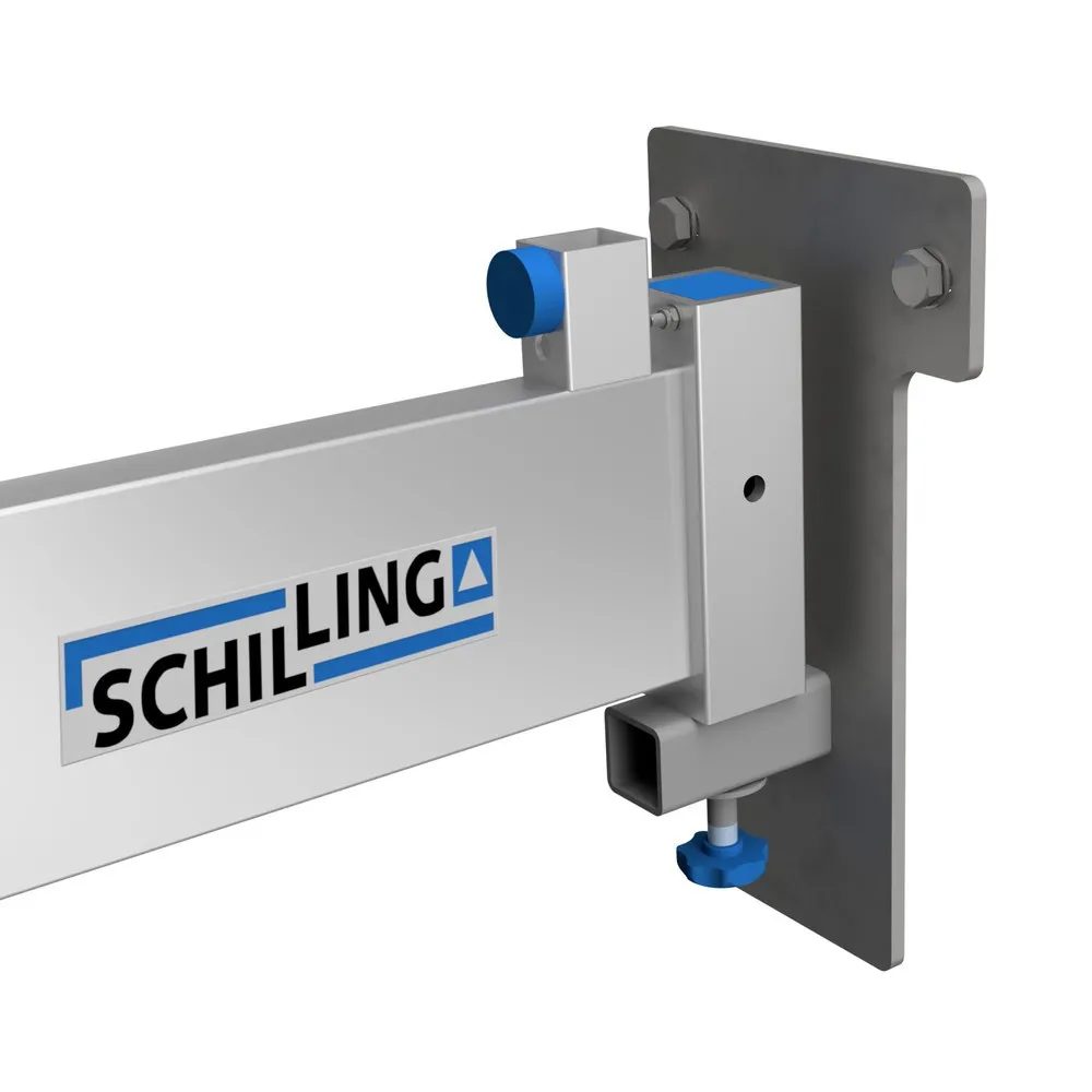 Wandkonsole für SCHILLING Alu-Portalkran, stationär: hoch + verfahrbar: klein, mittel u. hoch
