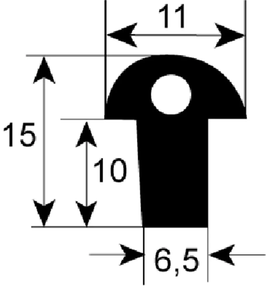 Türdichtung für Silko CCG72653, CCG72663 Länge 1410mm Profil 2930