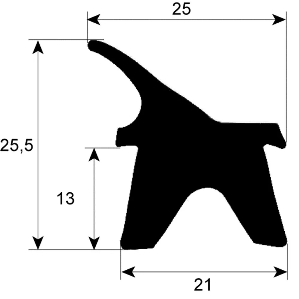 Türdichtung für Kombidämpfer Giorik EN10VE-EC-ESN1033 Länge 740mm