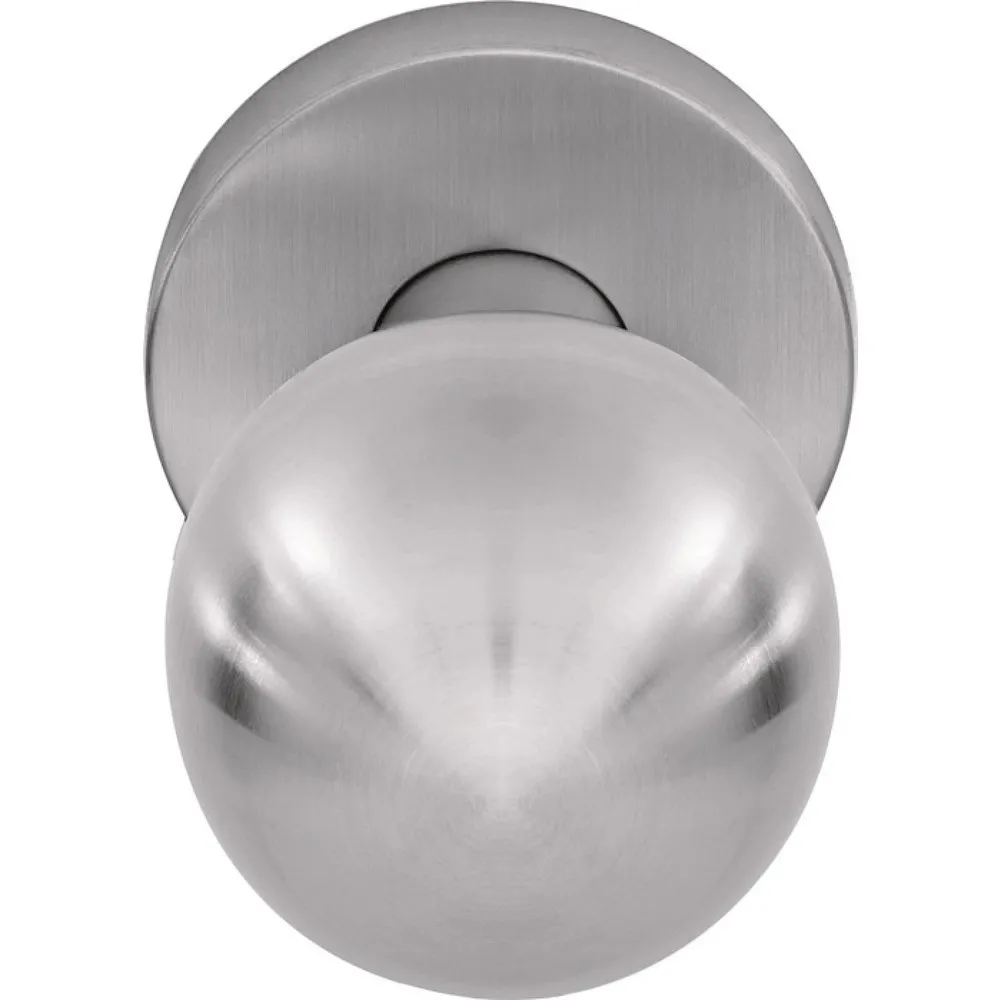 OGRO Feuerschutzkugelknopf OGRO 3548/6500 AL FS, Rundrosette, Aluminium F1, Vollblatt