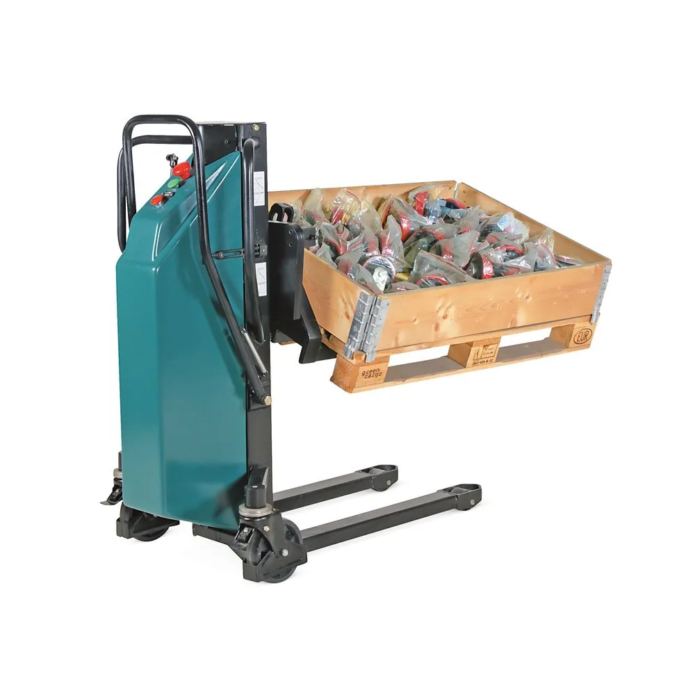 Palettenheber, schwenkbar, elektrischer Hub, Hubhöhe 900 mm