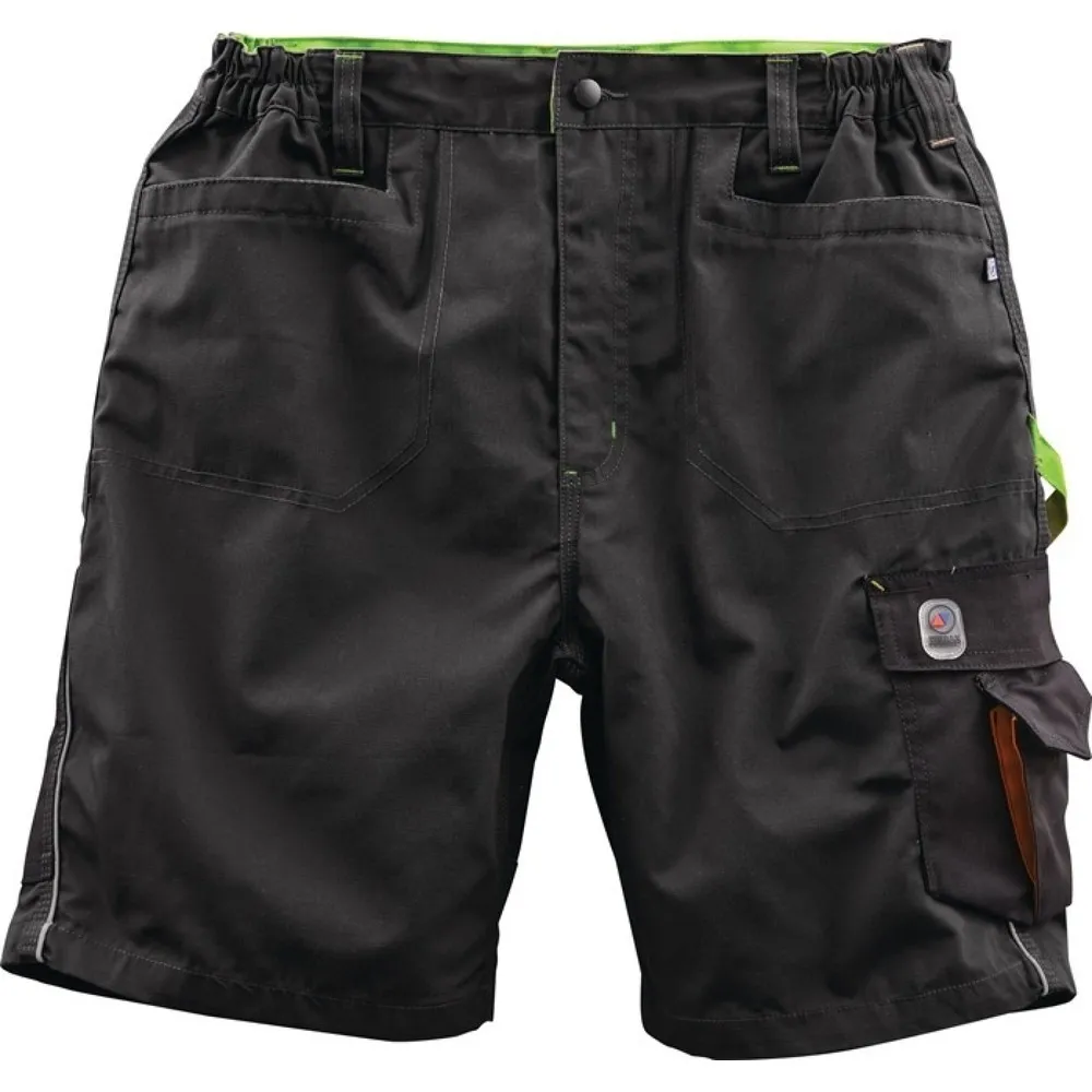TERRAX Herren Shorts, schwarz/limette, Größe 52