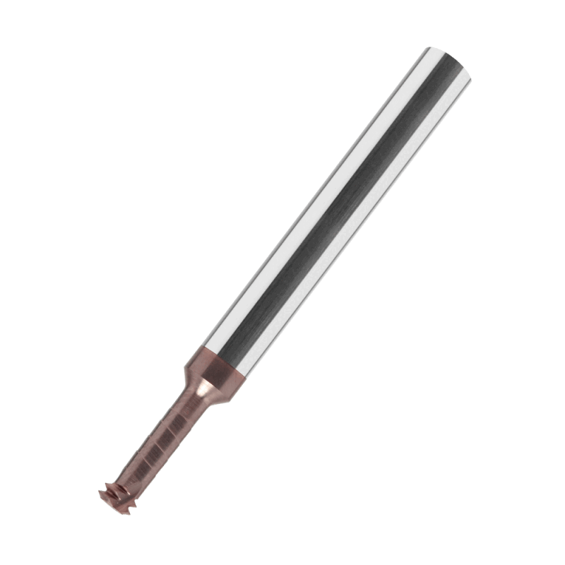 VHM-Innengewindefräser mit zwei Zähne TIALCN HA 6 mm x 25,3 mm