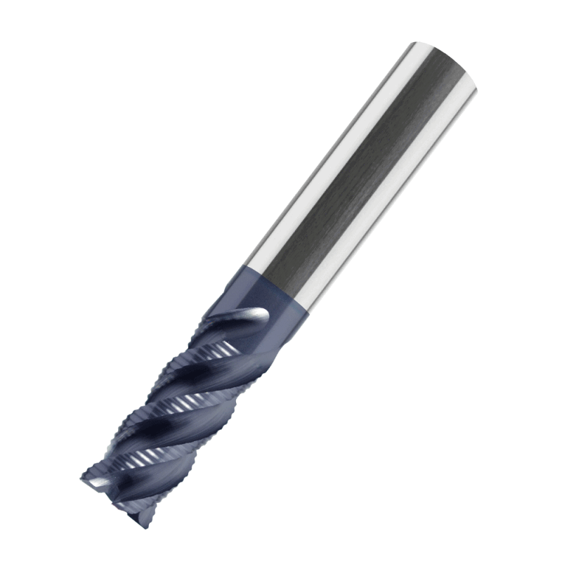 VHM-Schruppfräser Typ HR Drallwinkel 45° TIALN HA 16 mm