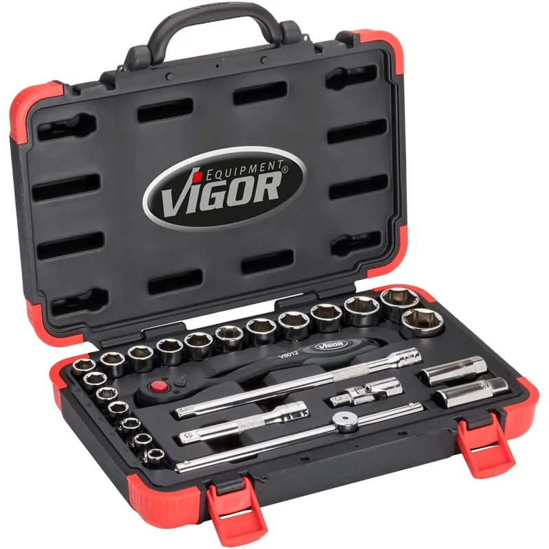 Vigor V2460N Steckschlüssel-Satz 1/2" 25-teilig
