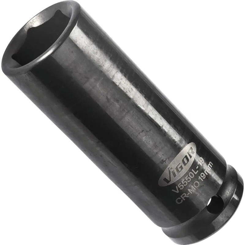 Vigor V5550L-19 Kraftnuss 1/2" 6kt SW 19 lang