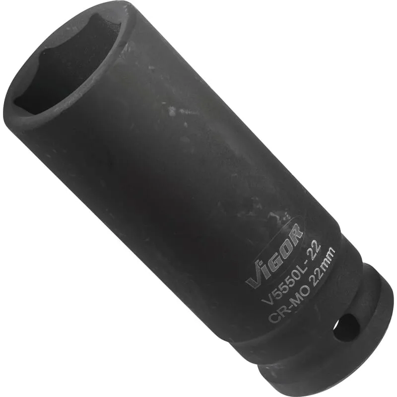 Vigor V5550L-22 Kraftnuss 1/2" 6kt SW 22 lang